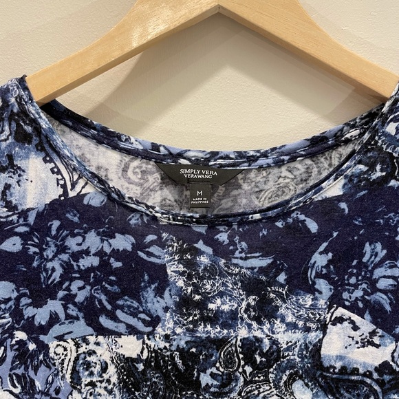 Simply Vera Wang Scoop Neck Long-Sleeve Shirt - Picture 2 of 7